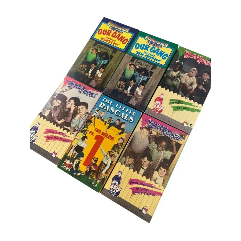 THE LITTLE RASCALS / OUR GANG TV Show & Movie Lot 7 VHS Tapes 80s 90 Tested